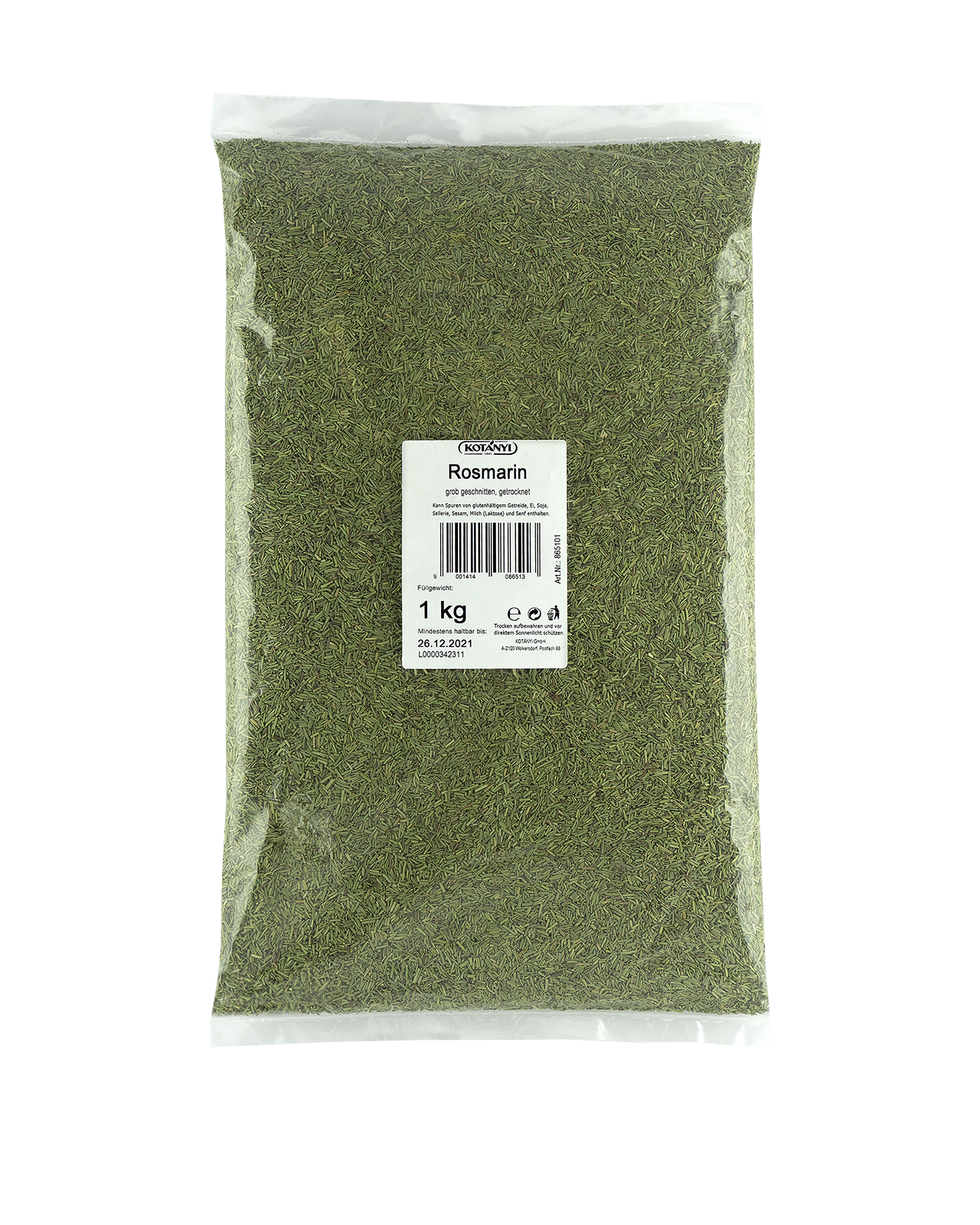 865101 Kotanyi Розмарин B2b Bag1kg
