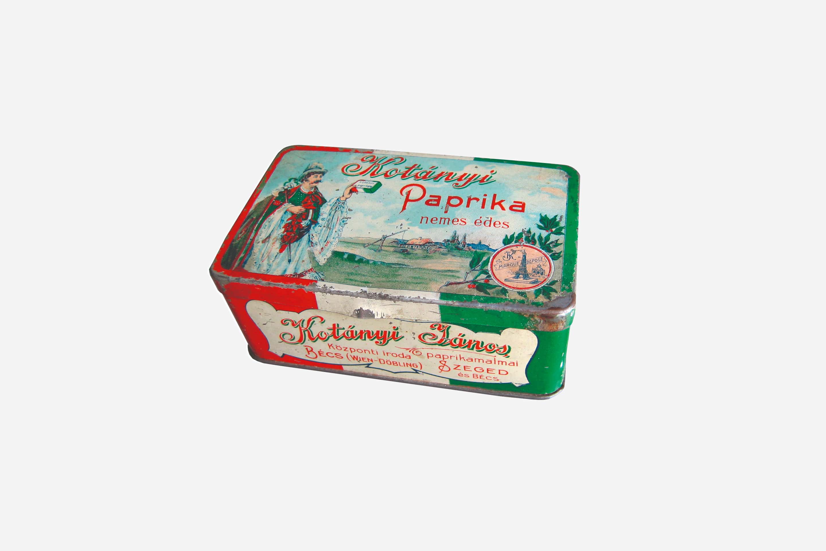 Опаковки от смлян червен пипер Kotányi от 1900 г.