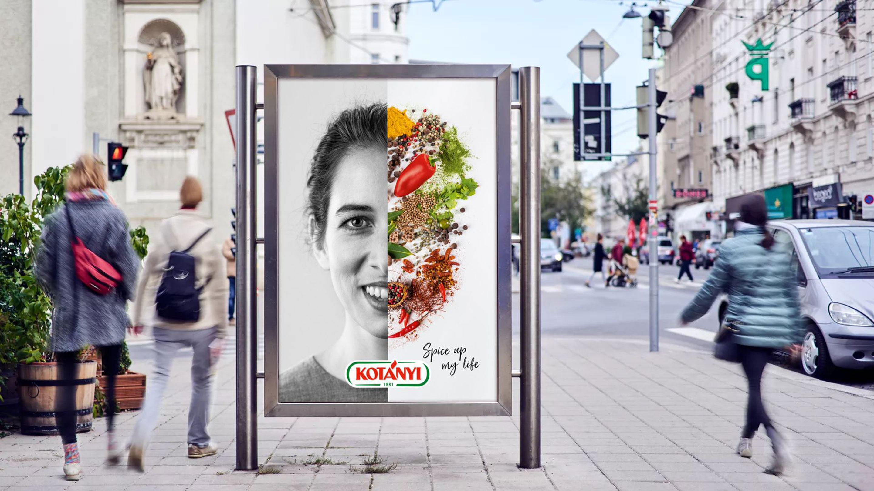 Реклама „Spice up my life“ на Kotányi