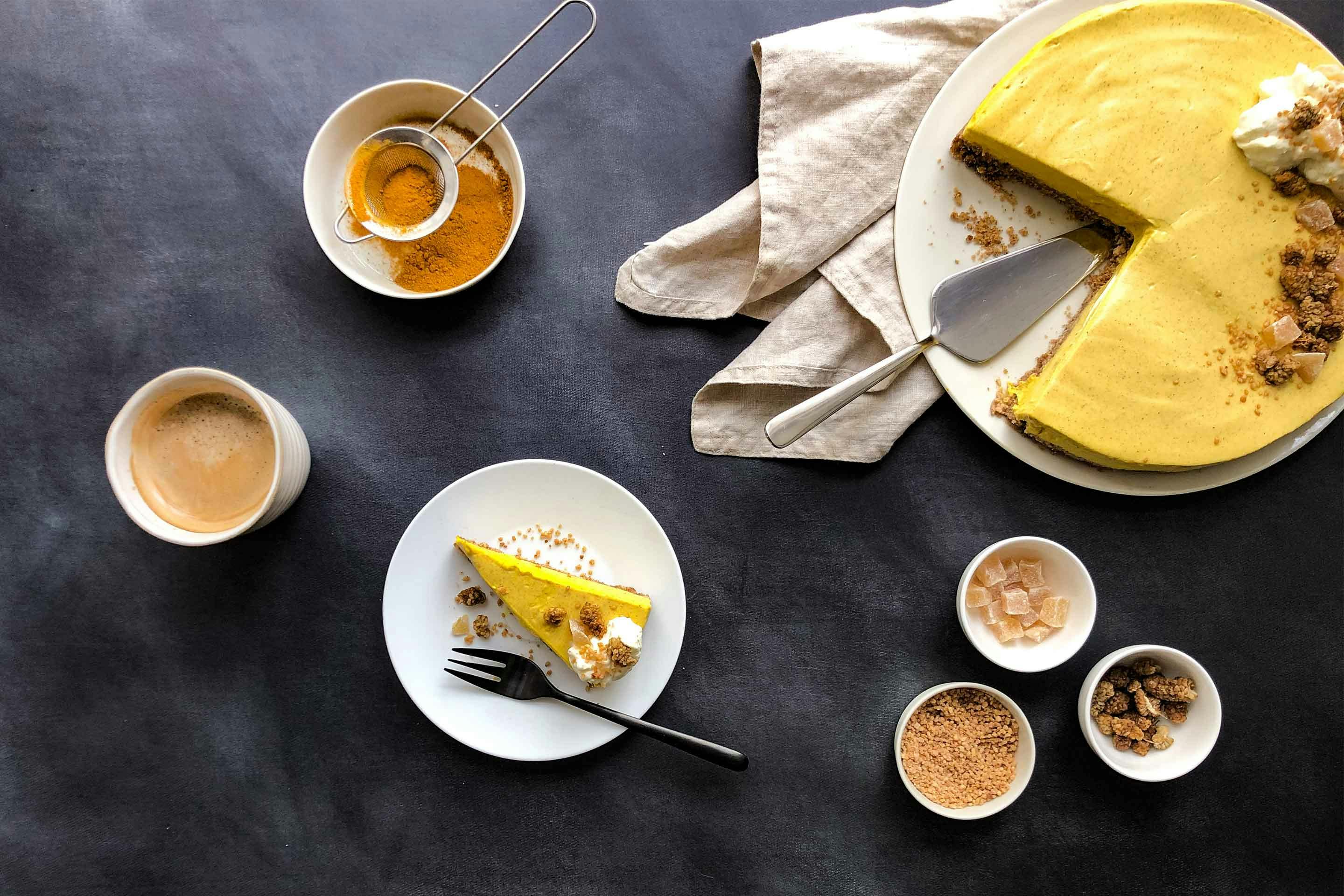 No Bake Golden Milk Cheesecake Website