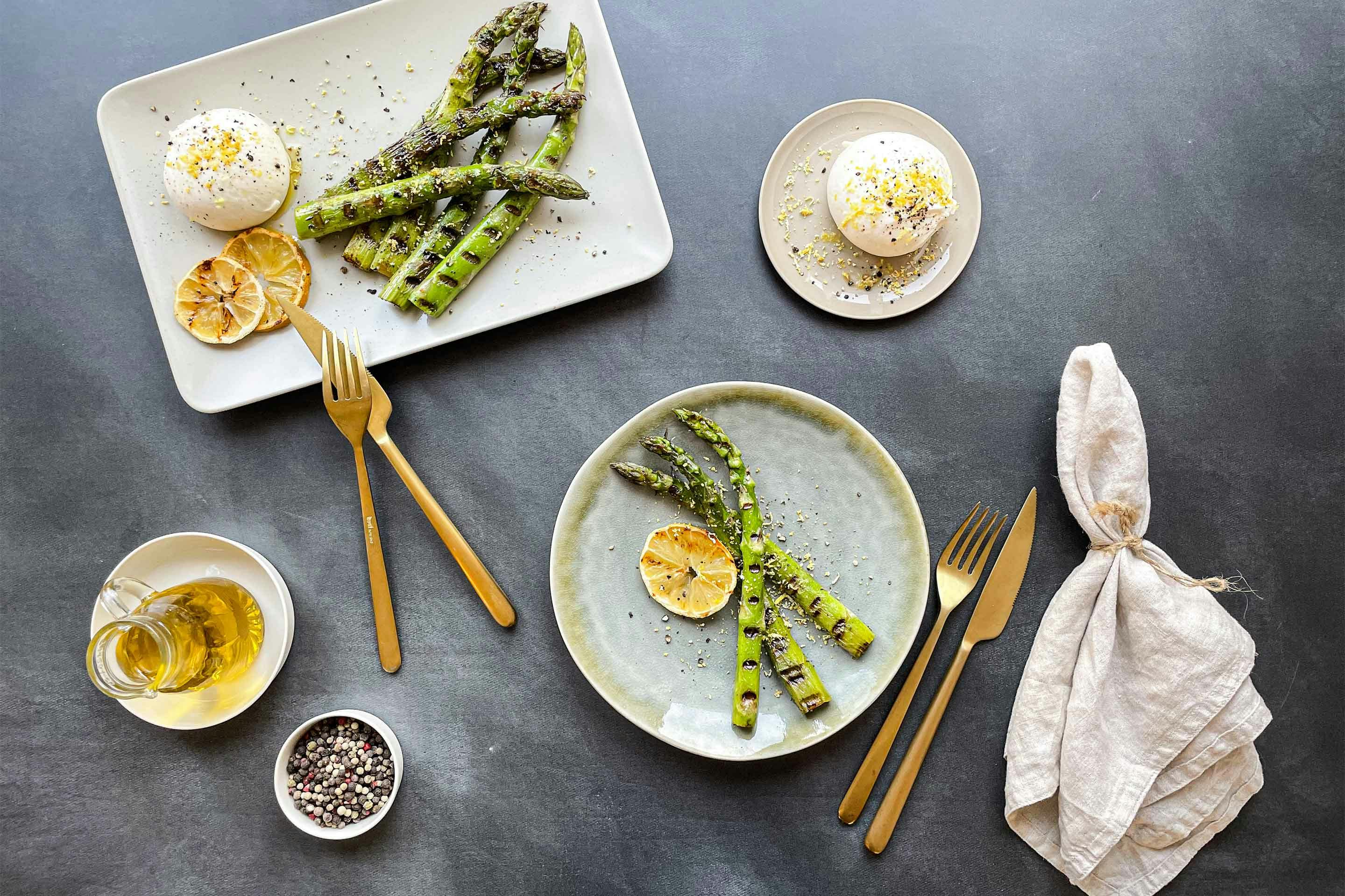 Grilled Asparagus With Burrata Coriander Website