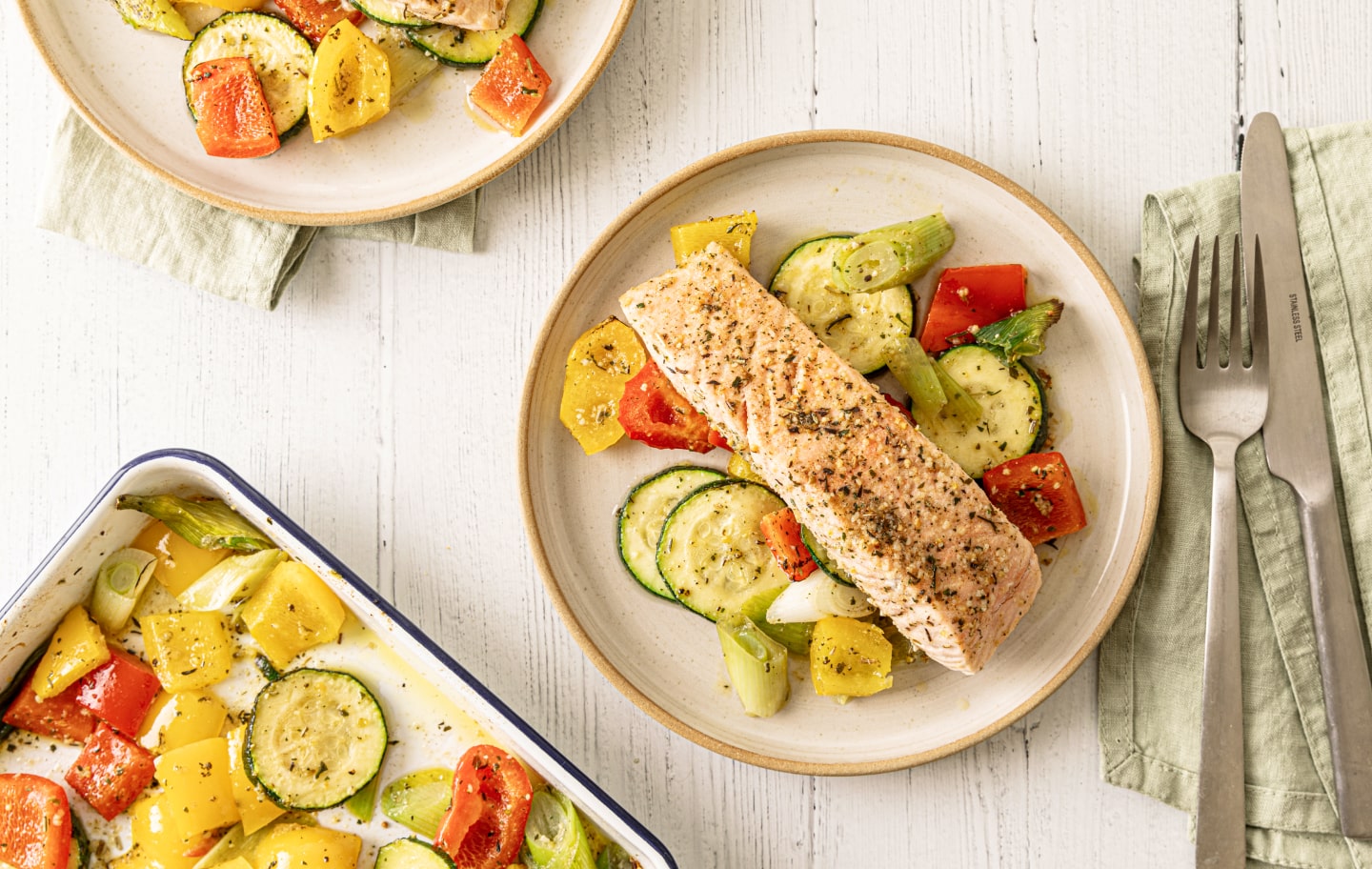 Quick Easy Lachs Ofengemüse Min