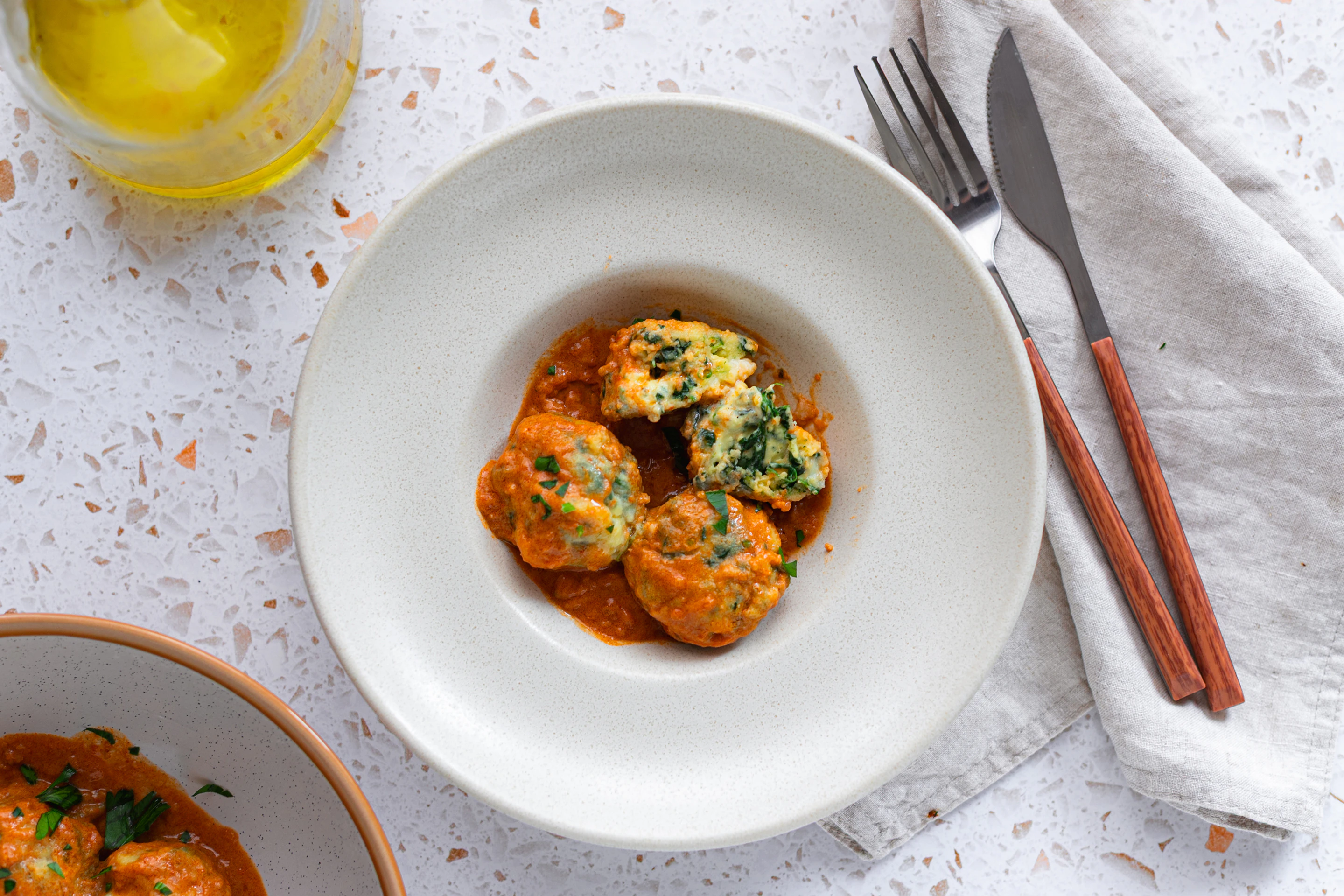 Спаначени кюфтенца със сирене рикота